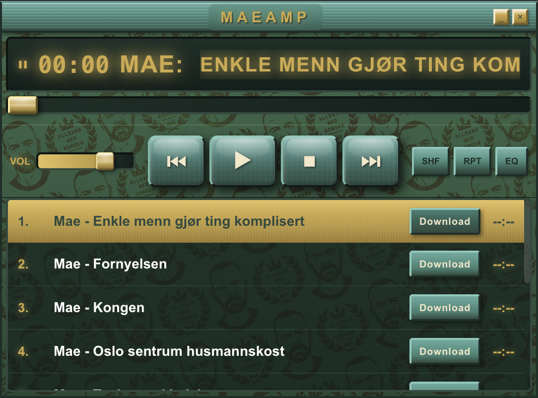 MaeAmp — musikkspiller